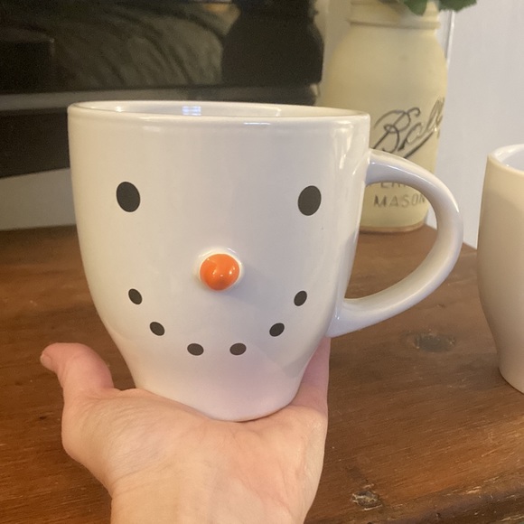 NWT Set of 2- Matching- Large 20oz Holiday Snowman ⛄️ Stoneware Mugs - Picture 12 of 16
